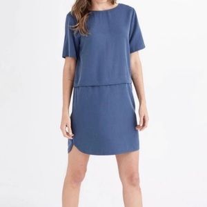 Vetta Blue Tencel Convertible Dress- SKIRT ONLY